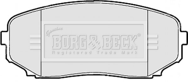 BORG & BECK stabdžių trinkelių rinkinys, diskinis stabdys BBP2114